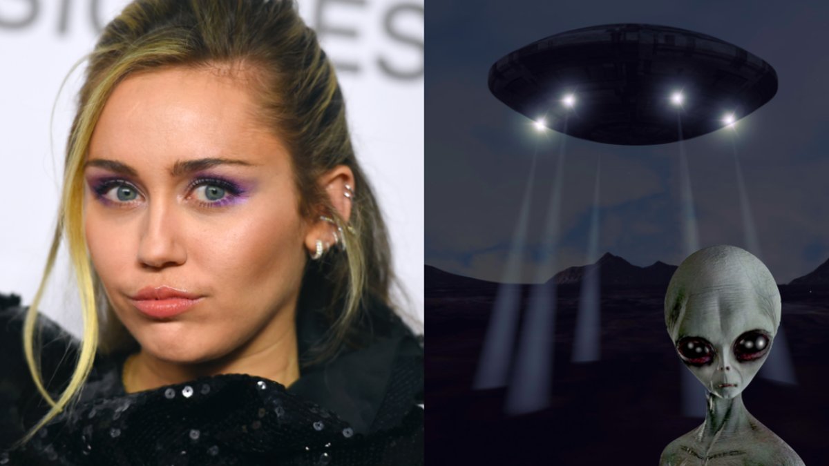 Miley Cyrus berättar om när hon såg ett UFO och en Alien. 